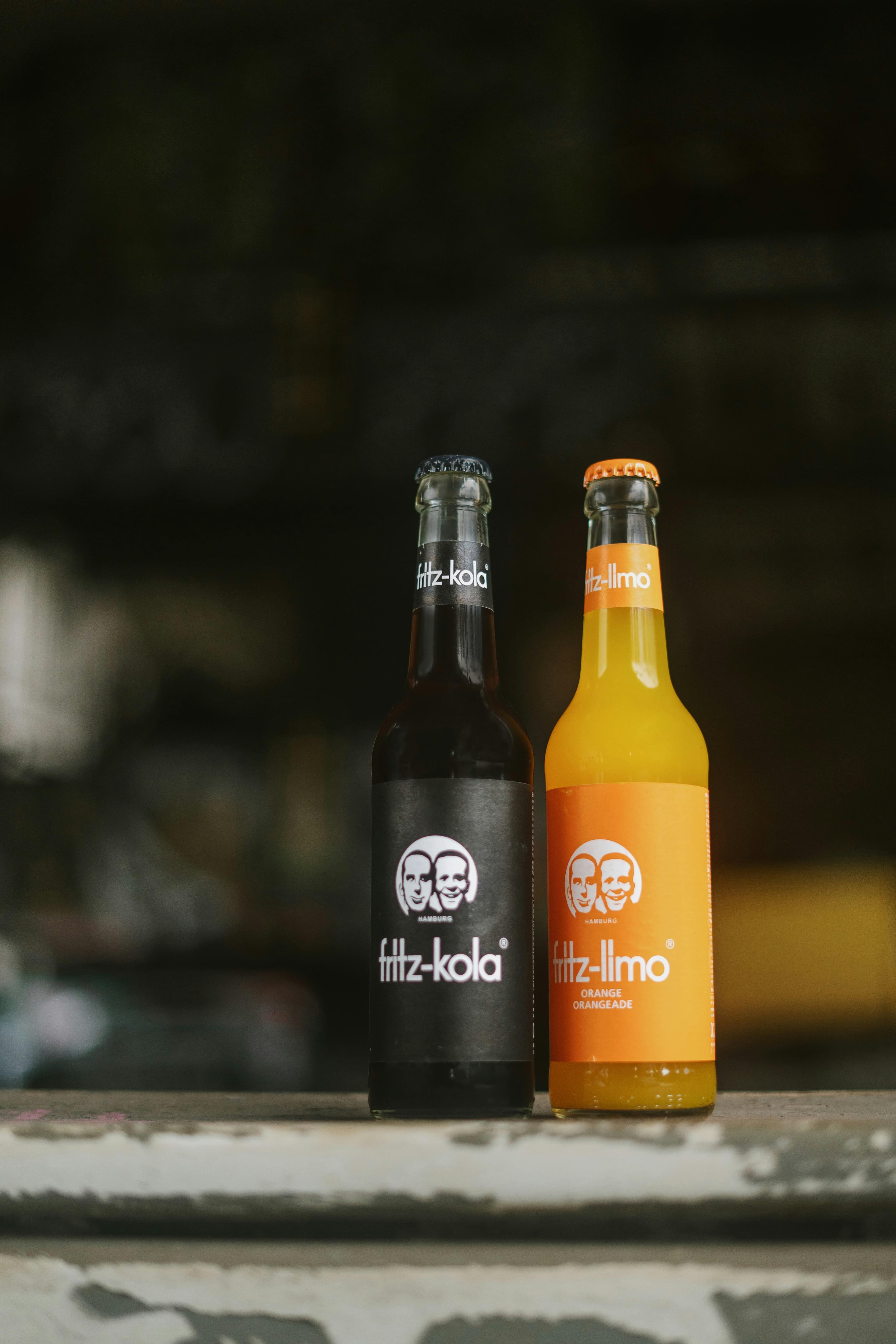 fritz-kola und fritz-limo Orange, frisch aus Hamburg